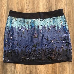 Express sequined skirt